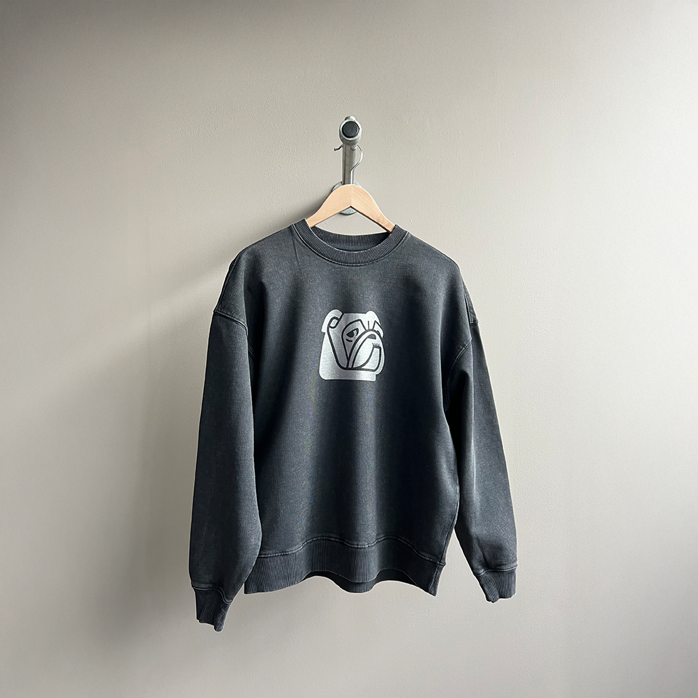 Sweatshirt Bulldog Vintage Svart