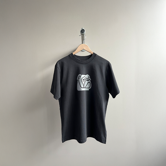 T-shirt Bulldog Vintage Svart